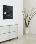 Miniatyrbild 7 av 8: Sigel SI-GL169 Glasmagnettavla Artverum 480x480x15mm skiffer