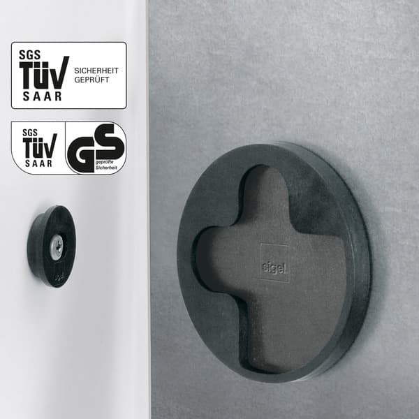 Sigel SI-GL270 Glasmagnettavle Artverum 910x460x15mm Verdenskort