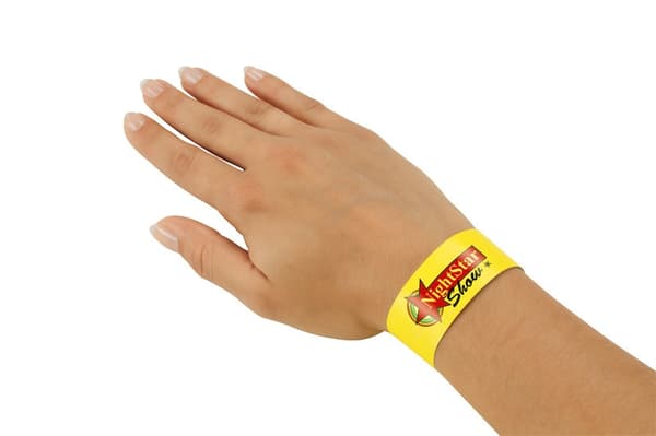 Sigel SI-EB218 Eventarmband Supermjuka, 255x25mm 120 delar Fluorescerande gul