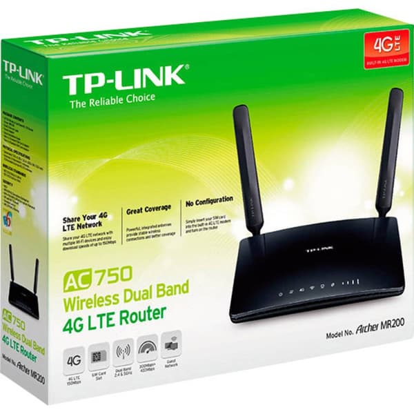 TP-LINK Archer MR200 WiFi Router 2.4 GHz, 5 GHz 750 MBit/s