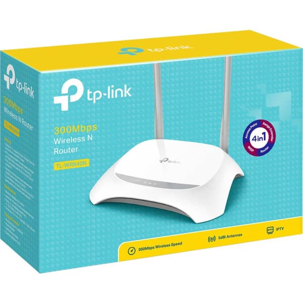 TP-LINK TL-WR840N WiFi Router 2.4 GHz 300 MBit/s
