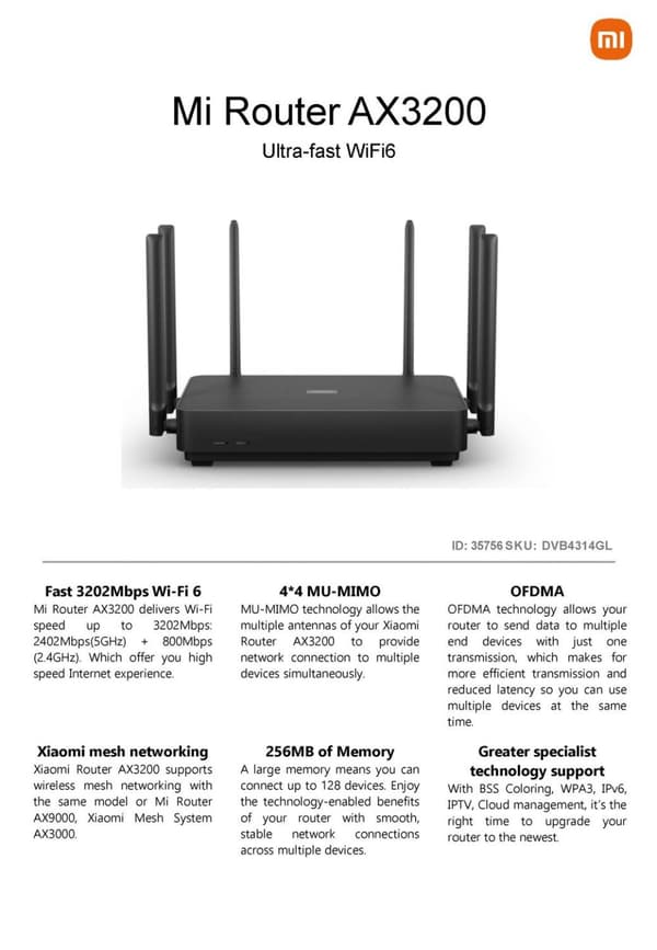 Xiaomi Router AX3200