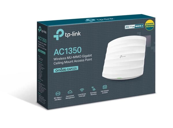 TP-LINK EAP225 - Trådlös basstation - 802.11a/b/g/n/ac - dubbla band (EAP225)