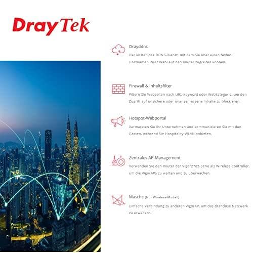 Draytek Vigor 2765-B ADSL2+/VDSL2 ModemRouter **Liite B** vähittäismyynti (V2765B-DE-AT-CH)