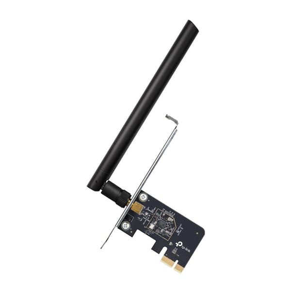 TP-LINK Archer T2E - Inbyggd - Trådlös - PCI Express - WLAN - 433 Mbit/s - Svart - Silver (Archer T2E) Svart, Silver