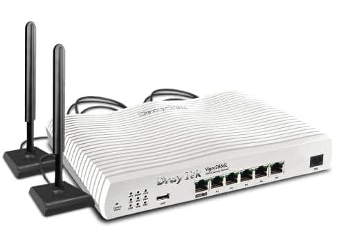 DrayTek Vigor2866L LTE -sarjan 4G LTE & G. Nopea reititin pienille ja keskisuurille yrityksille