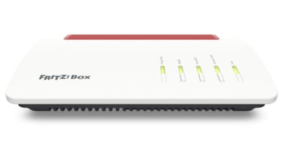 AVM FRITZ!Box 7590 AX - trådløs router - DSL-modem - 4-ports switch - GigE - 802.11a/b/g/n/ac/ax - dual-band - VoIP telefonadapter (DECT) (20002998)