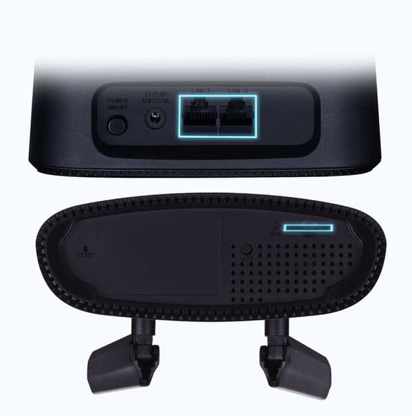 D-Link DWR-960 - Trådløs router - WWAN - 2-ports switch - GigE - 802.11a/n/ac - dual band - 4G