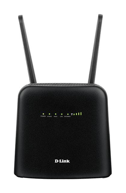 D-Link DWR-960 - Trådløs router - WWAN - 2-ports switch - GigE - 802.11a/n/ac - dual band - 4G Sort