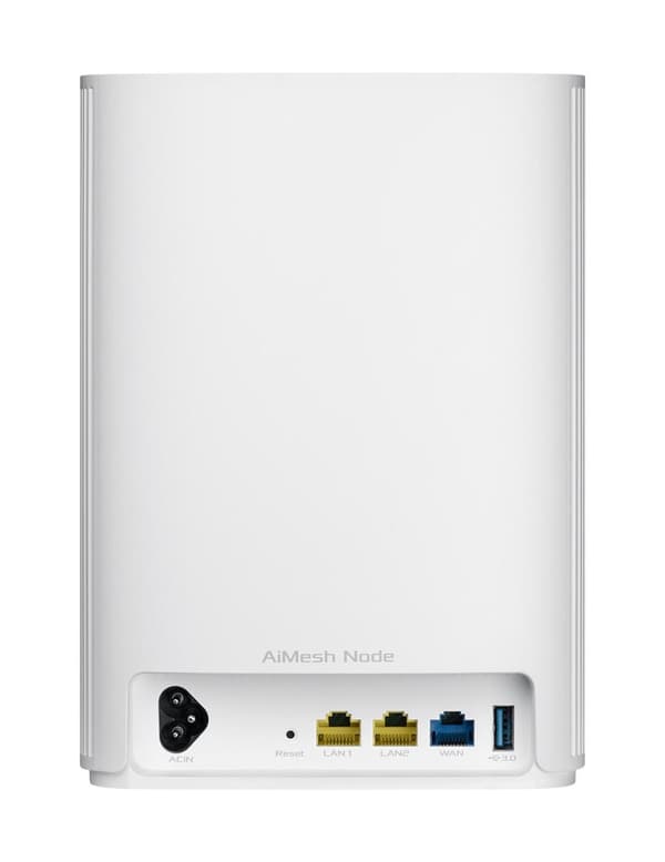 ASUS ZenWiFi AX Hybrid (XP4) - WLAN-järjestelmä (reititin) - GigE, HomePlug AV (HPAV) 2.0 - 802.11a/b/g/n/ac/ax - kaksikaistainen