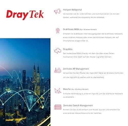 DrayTek Vigor 2927ax - Dual WAN VPN -palomuurireititin - Laitteet kaikkiin palveluihin