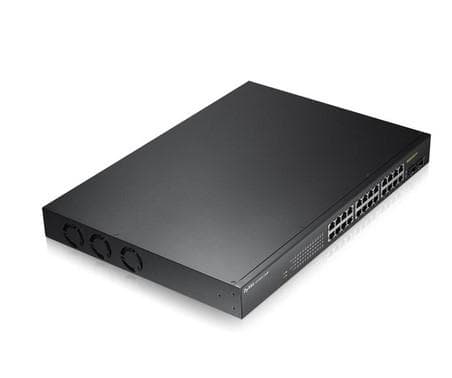 Zyxel GS1900-24HPv2 - Kytkin - Smart - 24 x 10/100/1000 (PoE) + 2 x 10/100/1000 - telineeseen kiinnitettävä, seinälle - PoE (170 W) (GS190024HPV2-EU01