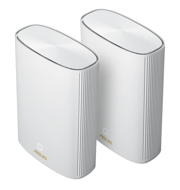 ASUS ZenWiFi AX Hybrid (XP4) - WLAN-system (2 routrar) - upp till 510 m² - nätverk - GigE - 802.11a/b/g/n/ac/ax - dubbelband