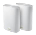 Miniatyrbild 1 av 4: ASUS ZenWiFi AX Hybrid (XP4) - WLAN-system (2 routrar) - upp till 510 m² - nätverk - GigE - 802.11a/b/g/n/ac/ax - dubbelband