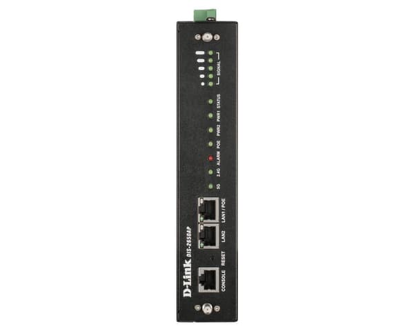D-Link DIS-2650AP - trådløs basestation - 2 porte - Wi-Fi 5 - 2,4 GHz, 5 GHz - DC - væg-/DIN-skinne monteres (DIS-2650AP)