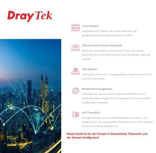DrayTek Vigor 2766ac, v2766ac-DE-AT-CH