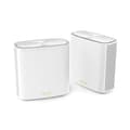 Miniatyrbillede 1 af 5: ASUS ZenWiFi XD6S - WLAN-system (2 routere) - op til 500 kvm - netværk - GigE - 802.11a/b/g/n/ac/ax - dual band