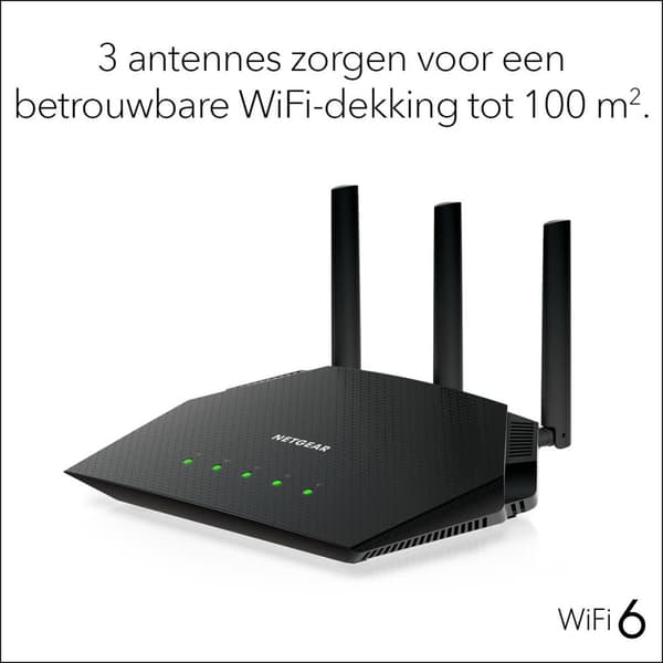 Netgear Nighthawk RAX10 - Router - Dual-Band - AX1800 - Velegnet til WiFi 6