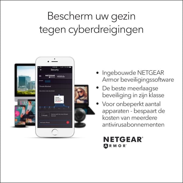 Netgear Nighthawk RAX10 - Router - Dual-Band - AX1800 - Velegnet til WiFi 6