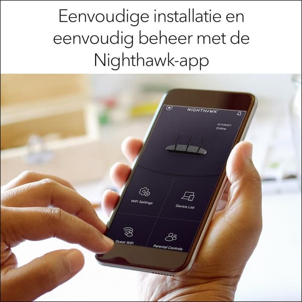 Netgear Nighthawk RAX10 - Router - Dual-Band - AX1800 - Velegnet til WiFi 6