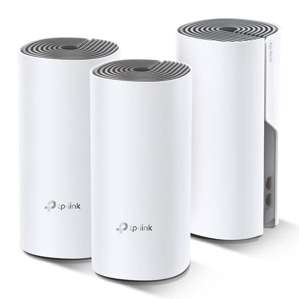 TP-Link Deco E4 - Multiroom Wifi - Mesh Wifi - 3 kpl - Valkoinen Valkoinen, Harmaa