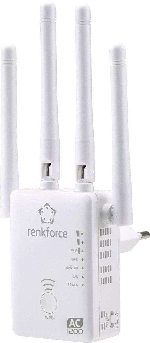 Renkforce WS-WN575A3 Dual Band AC1200 WiFi-forstærker 2,4 GHz, 5 GHz Repeater, Router, Adgangspunkt