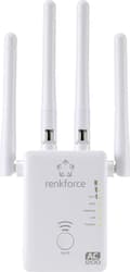 Miniatyrbillede 1 af 8: Renkforce WS-WN575A3 Dual Band AC1200 WiFi-forstærker 2,4 GHz, 5 GHz Repeater, Router, Adgangspunkt