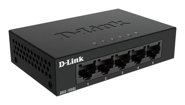 D-Link DGS 105GL - kytkin - hallitsematon - 5 x 10/100/1000 - pöytäkone (DGS-105GL/E)