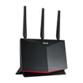 Miniatyrbild 3 av 11: ASUS RT-AX86U Pro trådlös router Gigabit Ethernet Dual Band (2,4 GHz / 5 GHz) Svart