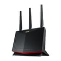 Miniatyrbild 4 av 11: ASUS RT-AX86U Pro trådlös router Gigabit Ethernet Dual Band (2,4 GHz / 5 GHz) Svart