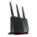 Miniatyrbild 8 av 11: ASUS RT-AX86U Pro trådlös router Gigabit Ethernet Dual Band (2,4 GHz / 5 GHz) Svart