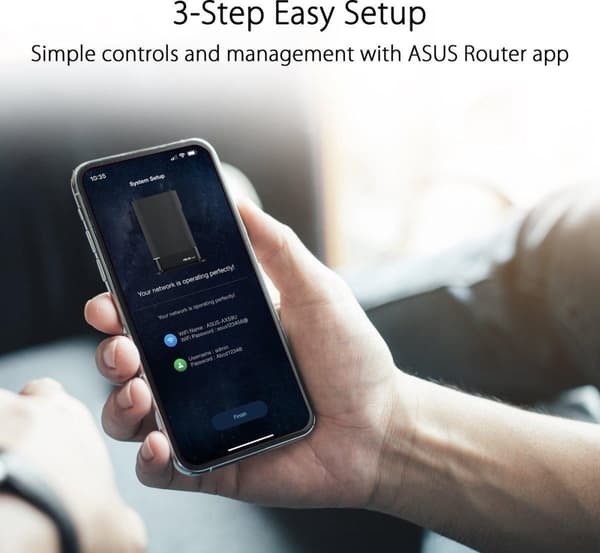 ASUS RT-AX59U WiFi-router Gigabit Ethernet Dual-Band (2,4 GHz/5 GHz) Svart (90IG07Z0-MO3C00)
