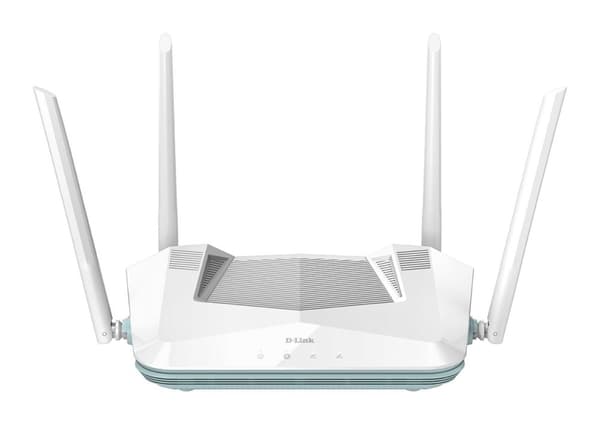 D-Link EAGLE PRO AI R32 - trådløs router - 4-ports switch - GigE - 802.11a/b/g/n/ac/ax - dual band Hvid