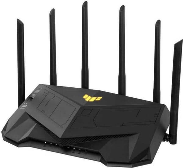 ASUS TUF Gaming AX6000 (TUF-AX6000) Trådlös router Gigabit Ethernet Dual-Band (2,4 GHz/5 GHz) Svart (90IG07X0-MO3C00)