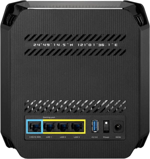 ASUS ROG Rapture GT6 - WLAN-system (router) - nätverk - GigE, 2.5 GigE - Wi-Fi 6 - dubbelband (90IG07F0-MU9A10)