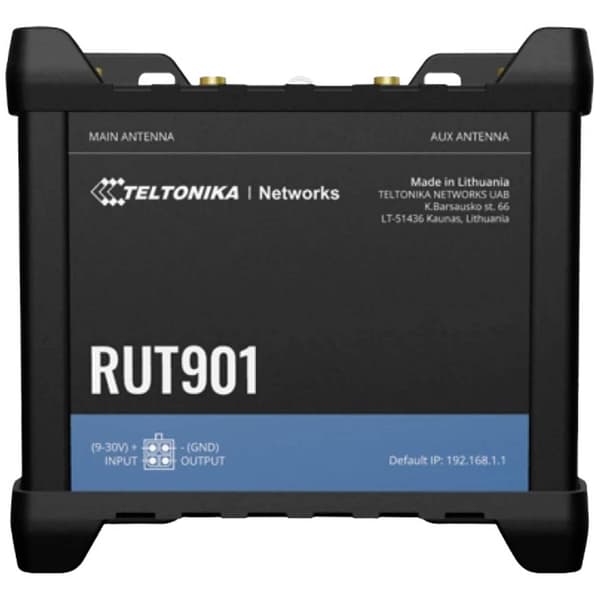 Teltonika RUT901 WiFi Router Inbyggt modem: LTE 2.4 GHz Svart