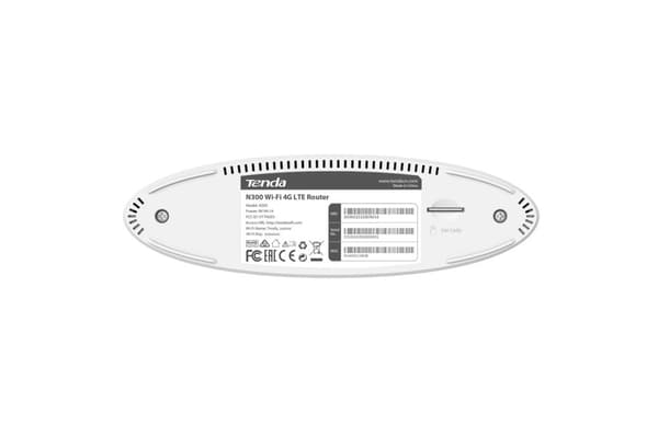 Tenda N300 trådløs router Fast Ethernet Single-band (2,4 GHz) 4G Hvid