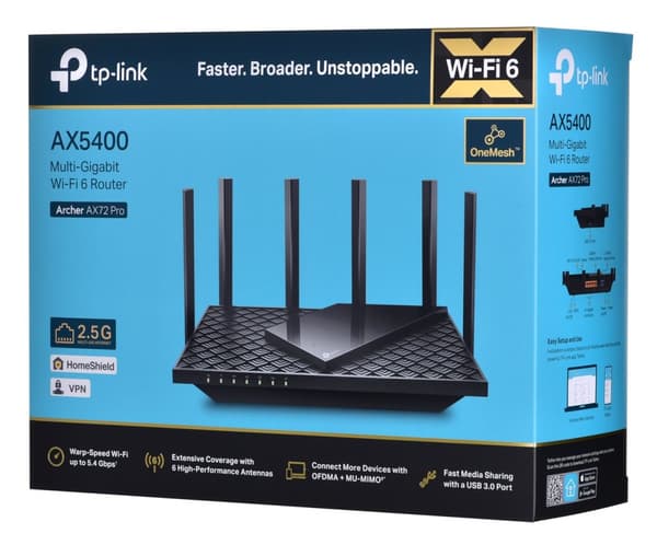 TP-Link Archer AX5400 Multi-Gigabit WiFi 6 -reititin