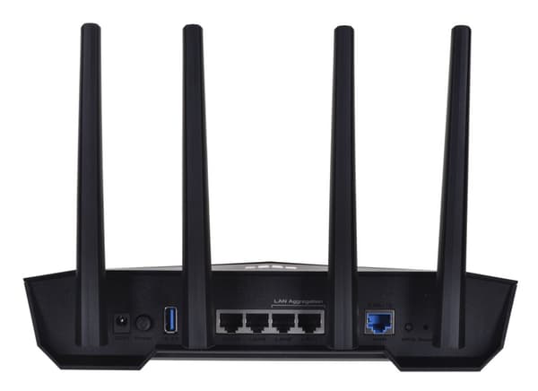 ASUS TUF Gaming AX3000 V2 langaton reititin Gigabit Ethernet Dual-band (2,4 GHz / 5 GHz) Musta, oranssi