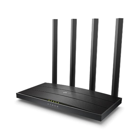 TP-Link ARCHER C6 V4.0 langaton reititin Gigabit Ethernet Dual-band (2,4 GHz / 5 GHz) Musta