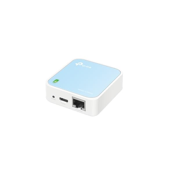 TP-Link TL-WR802N trådløs router Fast Ethernet Single-band (2,4 GHz) Blå, Hvid