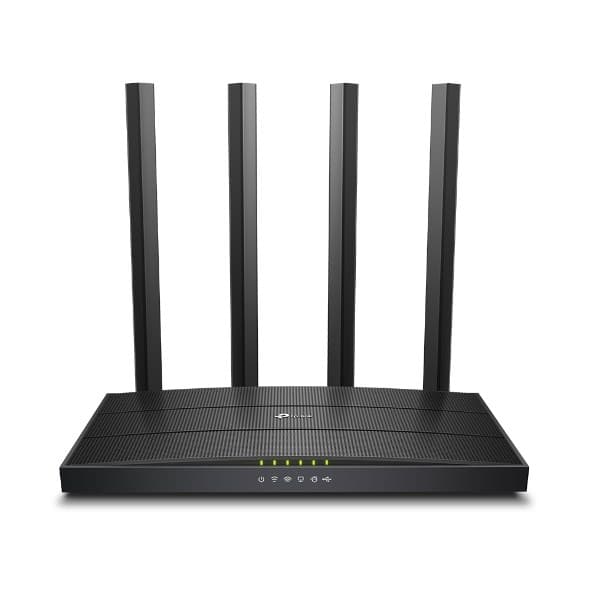 TP-Link Archer C6U trådløs router Gigabit Ethernet Dual-band (2,4 GHz / 5 GHz) Sort Sort