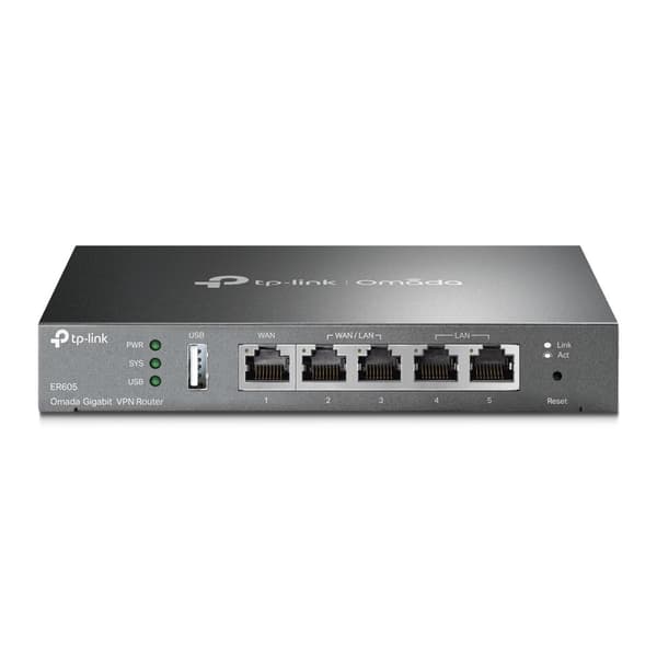 TP-Link ER605 v2 kablet router Gigabit Ethernet Sort Sort