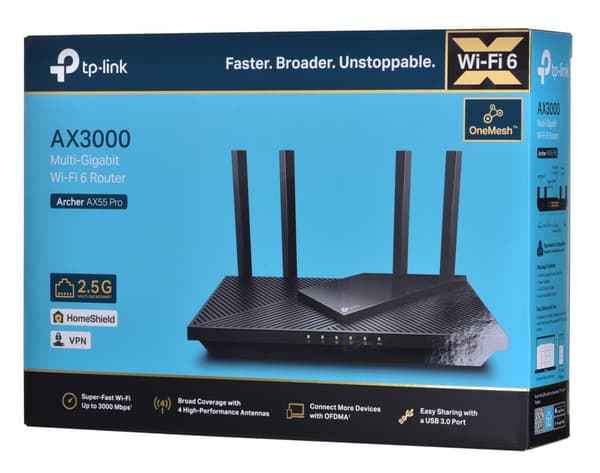 TP-Link Archer AX3000 Multi-Gigabit Wi-Fi 6 -reititin 2,5G-portilla