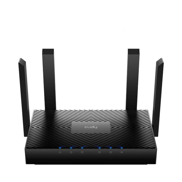 Cudy WR3000 trådløs router Gigabit Ethernet Dual-band (2,4 GHz / 5 GHz) Sort Sort