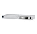 Pikkukuva 2 / 2: Kytkin UBIQUITI USW-16-POE (tyyppi L2, pöytäkone/jalusta, teline, 16x10Base-T / 100Base-TX / 1000Base-T, 2xSFP, PoE-portit 16)