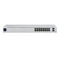 Pikkukuva 1 / 2: Kytkin UBIQUITI USW-16-POE (tyyppi L2, pöytäkone/jalusta, teline, 16x10Base-T / 100Base-TX / 1000Base-T, 2xSFP, PoE-portit 16)