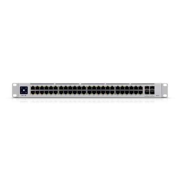 Switch, Ubiquiti, usw-pro-48-poe (typ l3, rack, 48x10base-t / 100base-tx / 1000base-t, 4xsfp, poe+ portar 48, 600 watt)