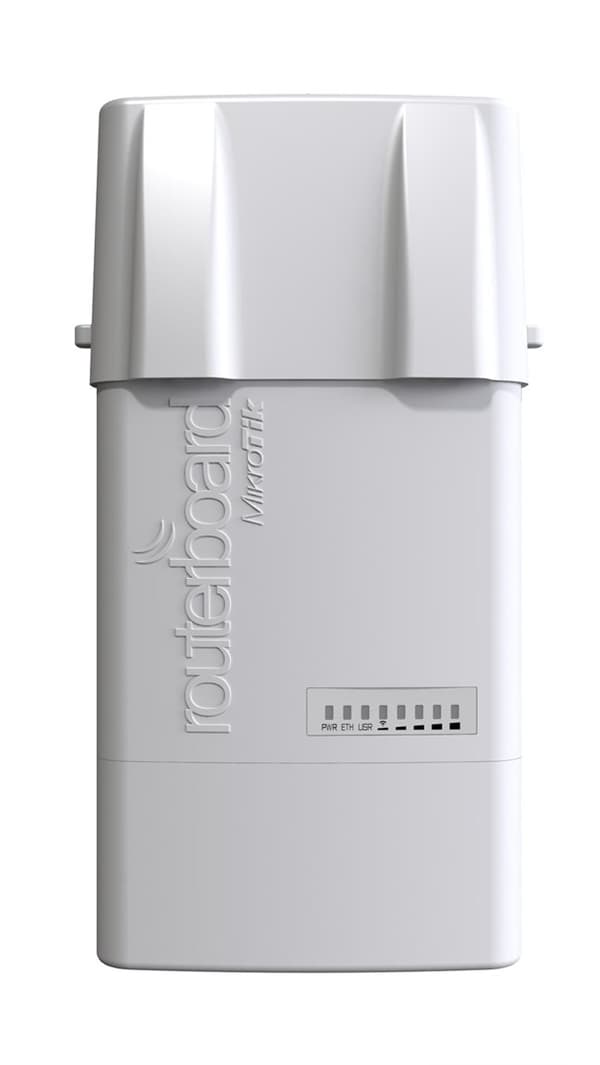 MikroTik BaseBox 2 | Klientenhed | RB912UAG-2HPnD-OUT, 2,4 GHz, 1x RJ45 1000 Mbps, 1x miniPCIe, 1x