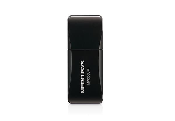 Mercusys MW300UM | USB-sovitin | 300 Mbps musta